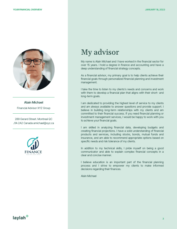 Advisor Profile